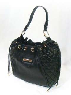 NWT JUICY COUTURE Pacific Hobo Black Genuine Soft Leather Bag Purse 