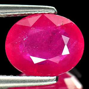 63 Ct. 10 x 8 Mm Oval Natural Purplish Pink Ruby Gems  