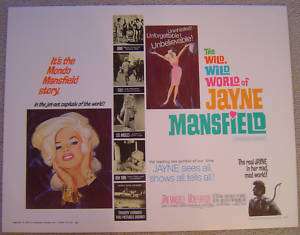 Wild World of Jayne Mansfield ORIGINAL Movie POSTER 68  