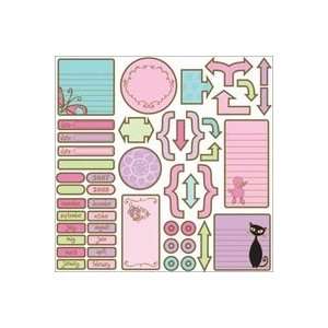  Reminisce Girly Girl Stickers 12x12 Sheet journal 3 Pack 