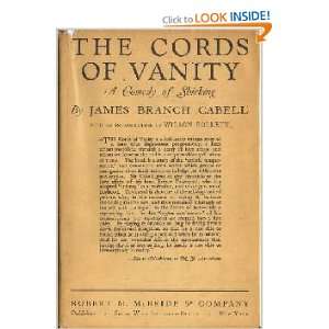  The Cords of Vanity James Branch CABELL Books