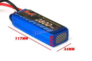 2800mAh 11.1V 30C Max 50C Lipo battery for Turnigy airplane Free 