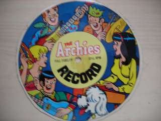 The ARCHIES Cereal Cardboard Record 33 1/3RPM  