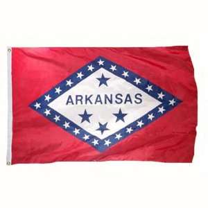    Arkansas Flag 3X5 Foot Tornado II (Poly): Patio, Lawn & Garden