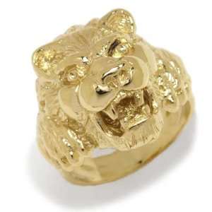 Only Gold Unisex Ring in Yellow 18 karat Gold, form Lion, weight 22.3 