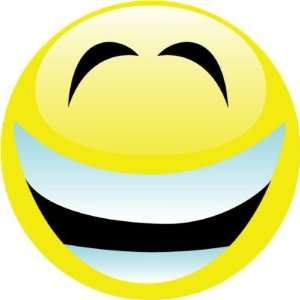  Very Happy Smiley Face Round Sticker 