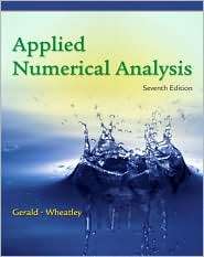 Numerical Analysis, (0321133048), Curtis F. Gerald, Textbooks   Barnes 