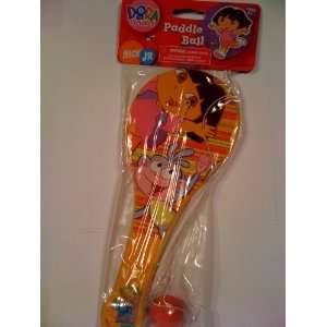   the Explorer Paddle Ball (Yellow with Dora and Boots): Toys & Games