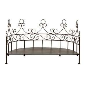   Black Wrought Iron Scrolled Dog or Cat Bed Frame: Home & Kitchen
