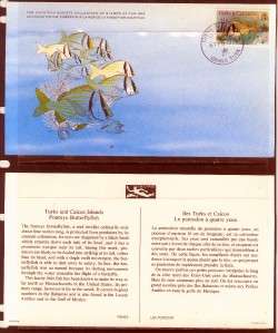 TURKS & CAICOS #363, 366 & 370 SET OF 3 FDC COUSTEAU  