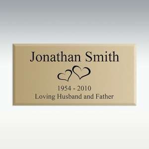 Engraved Plate   Square Corners   1 1/2 x 3   