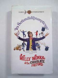 Willy Wonka & The Chocolate Factory Childrens VHS Tape 085391328339 