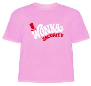 Willy Wonka bar SECURITY custom t shirt  