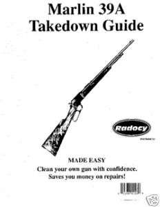 Marlin 39A Rifle Takedown Guide Radocy 1892 1897  