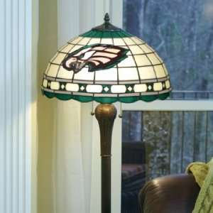   GLASS FLOOR LAMP (w/ 10 Tall 16 Wide Glass Shade)