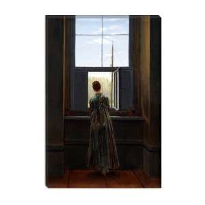  Woman At The Window by Caspar David Friedrich Canvas 