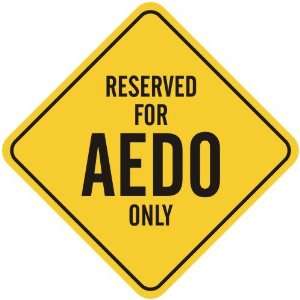   RESERVED FOR AEDO ONLY  CROSSING SIGN