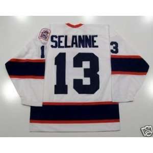   : Teemu Selanne Winnipeg Jets Vintage White Jersey: Sports & Outdoors