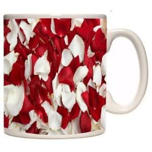  Rikki Knight Red and White Rose Petals Photo Quality 11 oz 