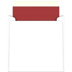   Invitation Envelopes White Red Lined (50 Pack): Arts, Crafts & Sewing