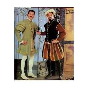   Renaissance Tudor Mens Doublet Costume XS XL: Arts, Crafts & Sewing