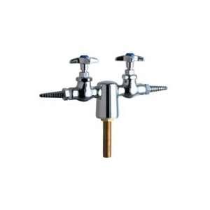 Chicago Faucets Turret with Two Side Outlets and Inlet Supply Shank 