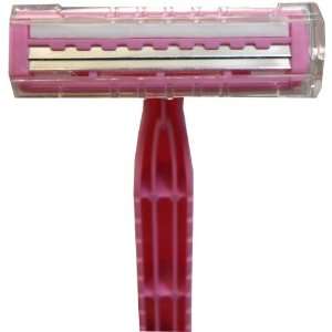  Twin Blade Razor with Lubricating Strip PINK 10 count 