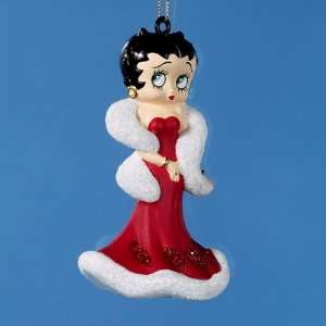  Boop In Fancy Red Evening Dress Christmas Ornaments