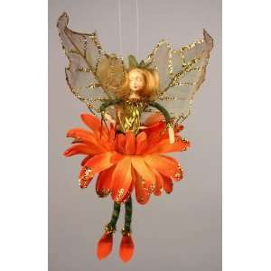  Orange Daisy Flower Garden Fairy Fairy 6 Ornament 