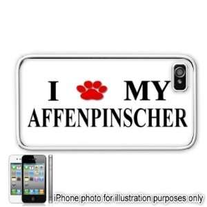  Affenpinscher Paw Love Dog Apple iPhone 4 4S Case Cover 