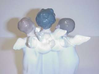 LLADRO GROUP OF ANGELS #4542 RETIRED PORCELAIN FIGURE MINT CONDITION 