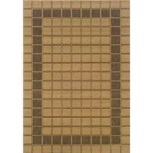  Lanai Checker Beige / Brown Contemporary Rug Size: 25 x 