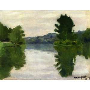 FRAMED oil paintings   Albert Marquet   24 x 18 inches   The Marne at 