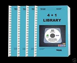 TEKTRONIX 492 COMPLETE PAPER MANUALS LIBRARY 4 + 1  