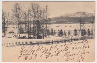 Sweden Aavasaksa 1900s Postcard View With Lemdalen Cancel  