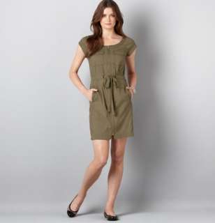 NEW ANN TAYLOR LOFT UTILITY POPLIN SHIRT DRESS XS NWT $69.50  