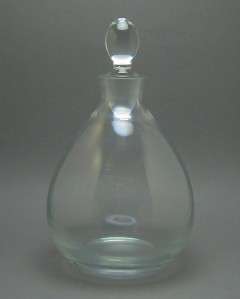 Krosno Poland Crystal Art Glass Wine Decanter Bottle  