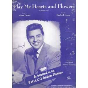  Sheet Music Play My Hearts and Flowers Johnny Desmond 197 