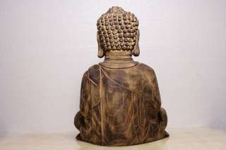 Chinese Old Wood Handwork Carving Buddha Statue ☆☆☆☆☆  