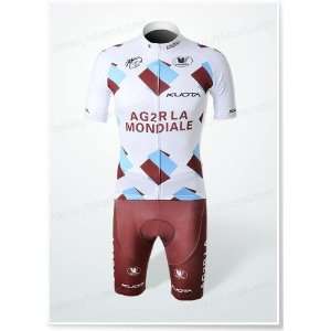  dhl shipment team ag2r cycling wear jersey and short 