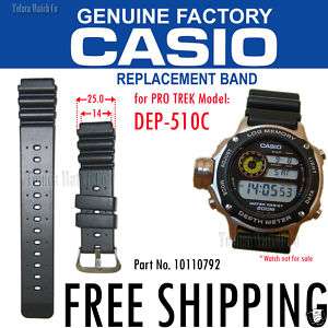 Casio Divers Watch Band DEP 510, DEP 510C, DEP 510C N  