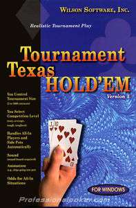 Tournament Texas Holdem Version 5.0 Wilson Software  