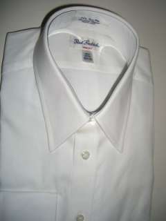 541 NEW PAUL FREDRICK White Monogram MWS Mens Dress Shirts Size M   15 