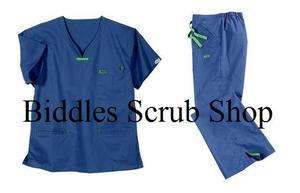 Iguana Med 5600/5500 Azure Blue Quattro Medical Scrub Set NWT Size 