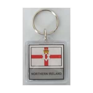  Northern Ireland   Country Lucite Key Ring: Patio, Lawn 