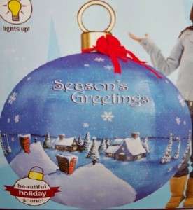 17583 Airblown 5ft Christmas Ornament Seasons Greeting  