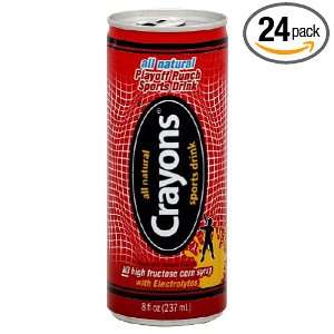 Crayons Playoff Punch Sports Drink, 8 Ounce Cans (Pack of 24)  
