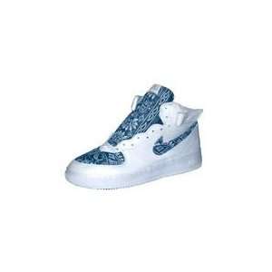   :: Custom Nike Air Force One Mid Top (White/Navy): Sports & Outdoors