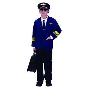  Toddler Child Airline Pilot Aviator Flight Costume 2/3y 