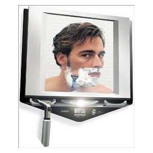   Lighted Fogless Shower Shaving Mirror w/WAHL Wet/Dry Trimmer Beauty